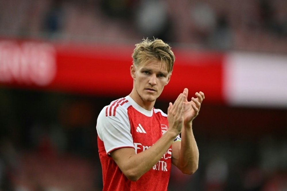 Former Arsenal skipper Tony Adams recently urged Arteta to give Declan Rice the armband. AFP