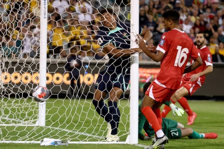Australia cruised into the next stage of Asian qualifying for the 2026 World Cup with a 5-0 drubbing of Lebanon in Canberra on Tuesday.