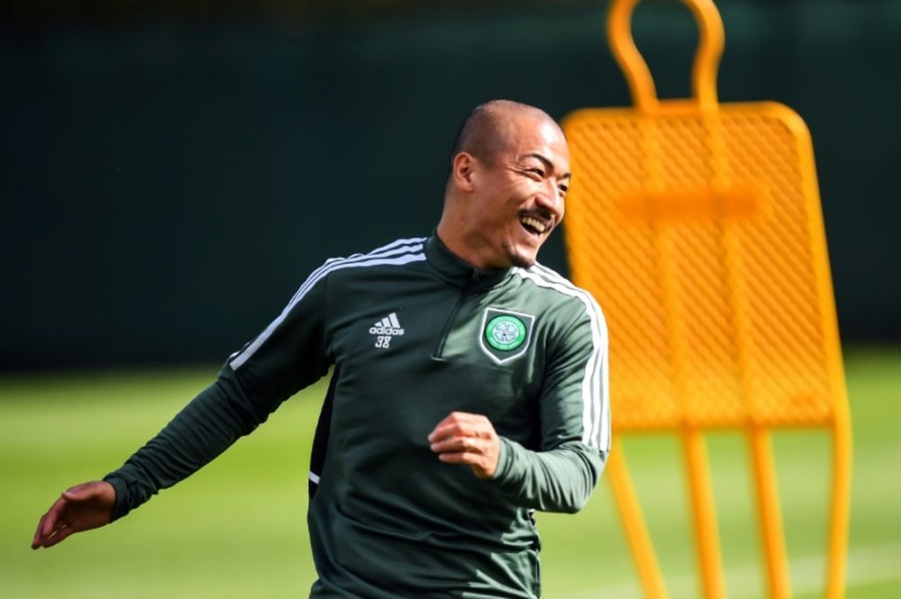Daizen Maeda scored three goals as holders Celtic beat Livingston 4-2. AFP