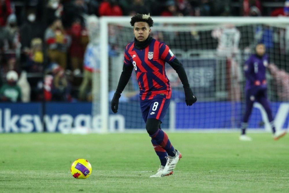 Weston McKennie is back in the USA squad after recovering from a foot injury. AFP
