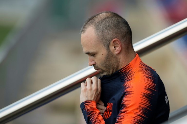 Iniesta's future destination is unknown. AFP