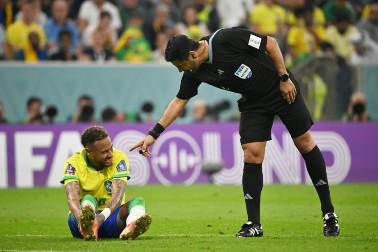 Neymar suffers ankle sprain in Brazil win. AFP