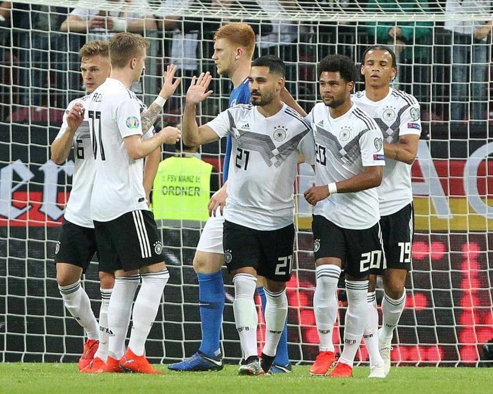 lkay Gundogan scored a penalty and created two other goals in Germany's 8-0 thrashing. AFP