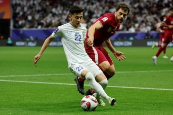 Hosts and holders Qatar moved into an Asian Cup semi-final against Iran after beating Uzbekistan 3-2 on penalties following a 1-1 draw on Saturday.