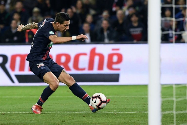 Di Maria's lob opened the scoring for PSG. AFP