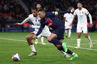 Kylian Mbappe returned to the starting line-up and scored as Paris Saint-Germain beat Nice 3-1 in the quarter-finals of the French Cup on Wednesday.