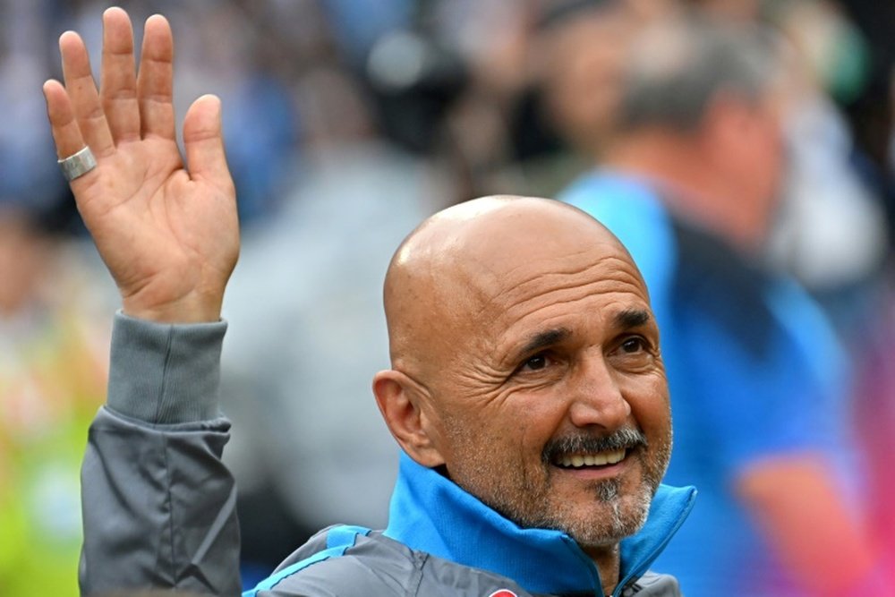 Spalletti is leaving Napoli with a year left on his contract. AFP