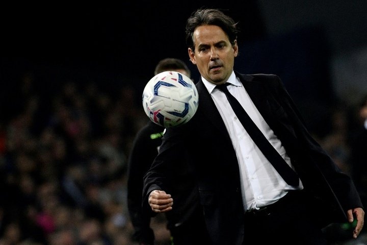 Inzaghi can win his first Serie A title as a coach if Inter Milan beat AC Milan. AFP