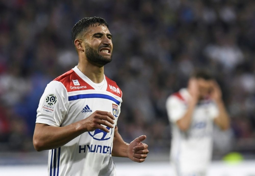 It looks like Fekir will be staying put at Lyon. AFP