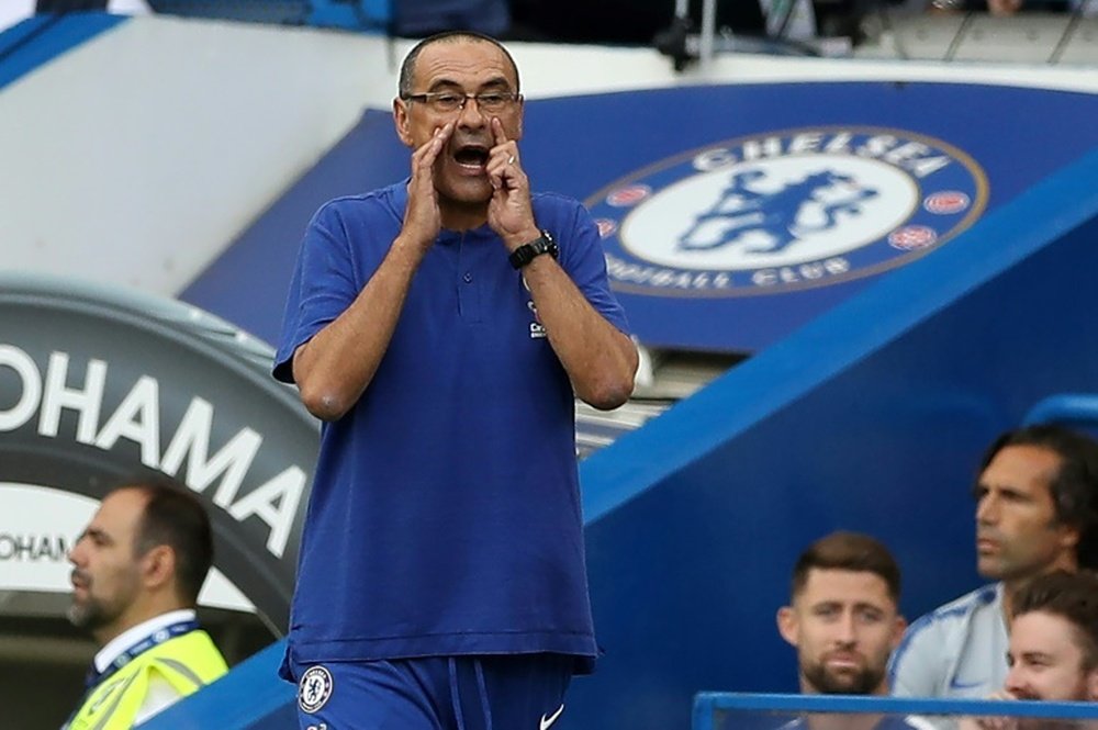 Sarri was happy that his side were able to turn it around to get the win. AFP