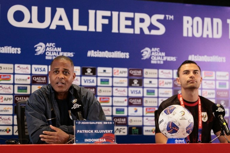 Patrick Kluivert says he is very confident Indonesia will get a positive result against China. AFP