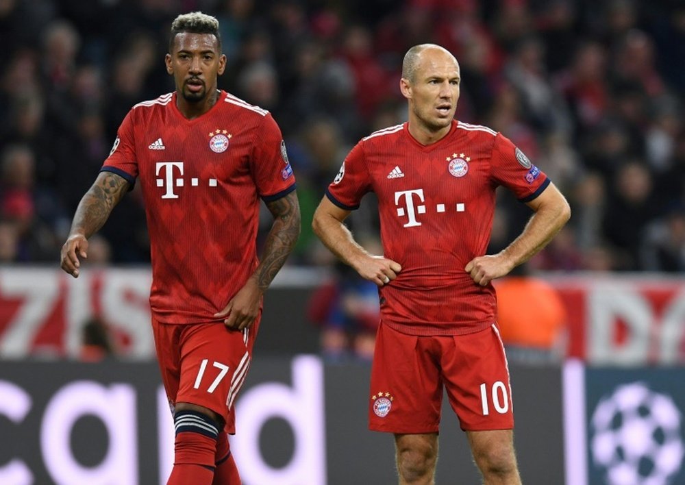 Key names missing for Bayern. AFP
