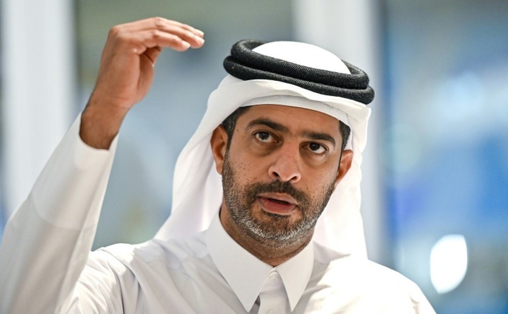Qatar World Cup chief executive Nasser al-Khater rounded on critics of the tournament. AFP
