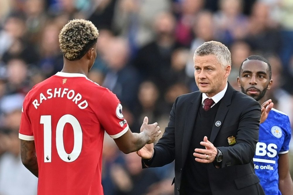 Ole Gunnar Solskjaer is aiming to ride out a wave of criticism over recent performances. AFP
