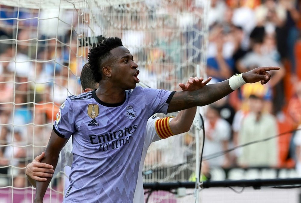 Vinicius was racially abused during Madrid's match against Valencia at the weekend. AFP