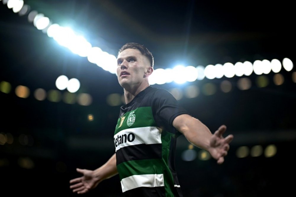 Gyokeres has scored 16 league goals in 10 appearances so far this season. AFP