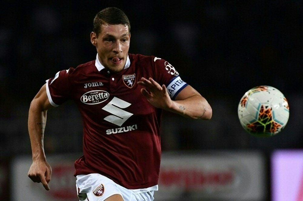 Andrea Belotti scored in Torino's 1-2 win at Genoa. AFP