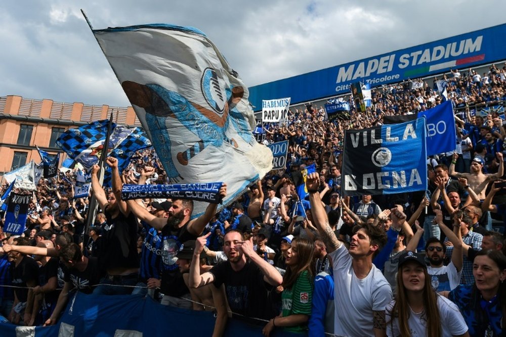 : 25,000 Atalanta fans are expected to travel to Rome for the Coppa Italia final. AFP