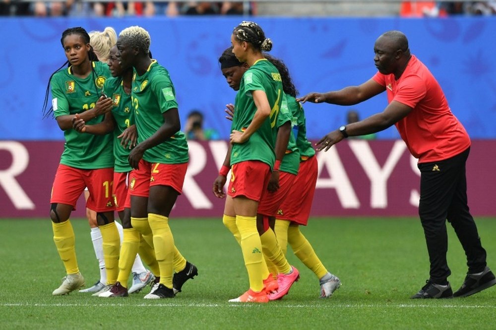The Cameroon coach defended his team's behaviour. AFP