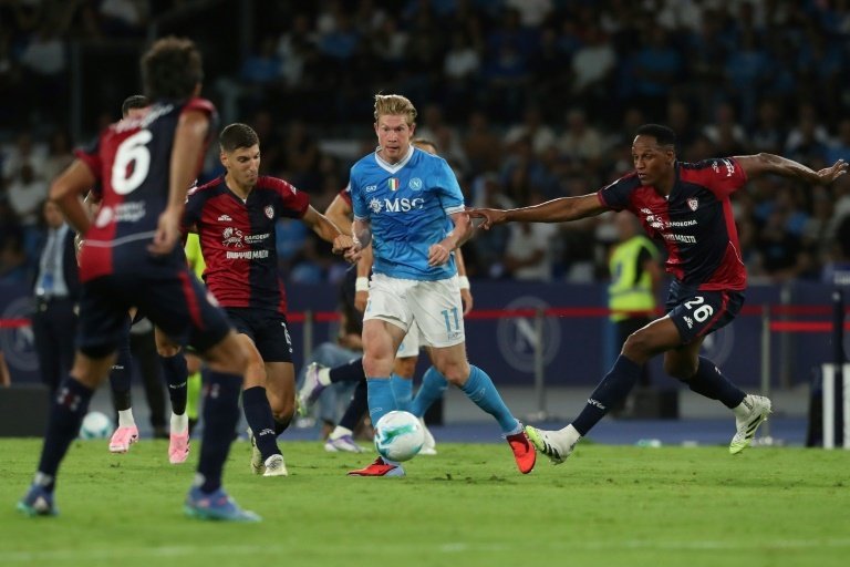 De Bruyne heads back to the Etihad stadium after a fast start with Napoli. AFP