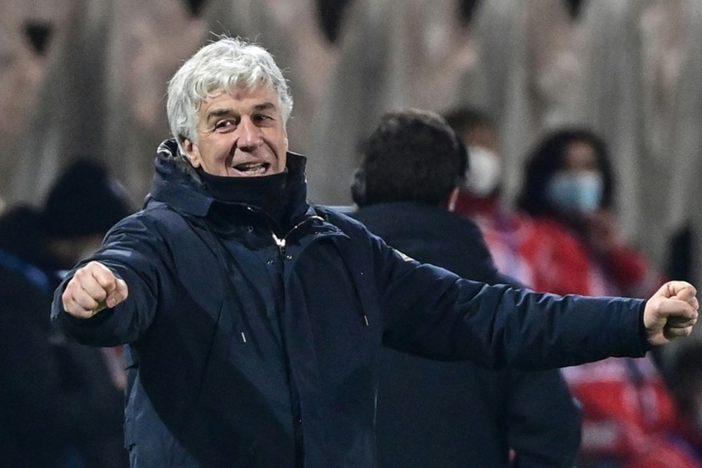 Atalanta boss Gasperini wins Serie A coach of the year award. AFP