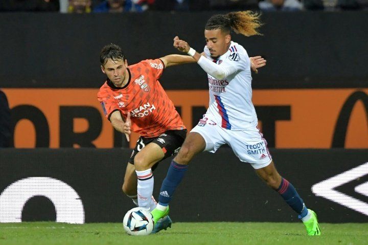 Lyon were beaten 3-1 by Lorient. AFP