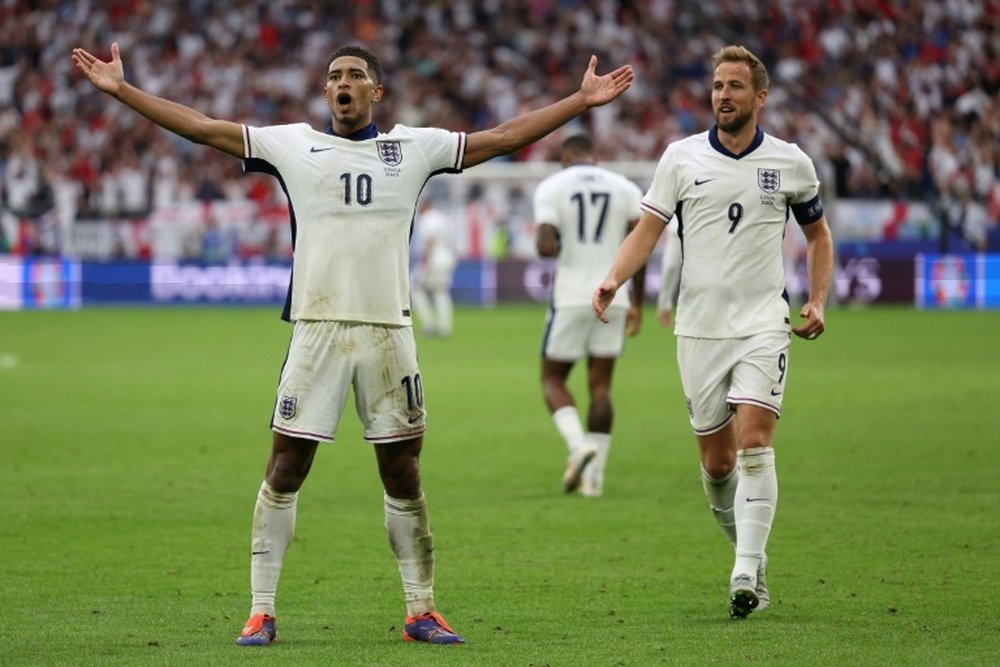 Bellingham is available for England's Euro 2024 quarter-final with Switzerland. AFP