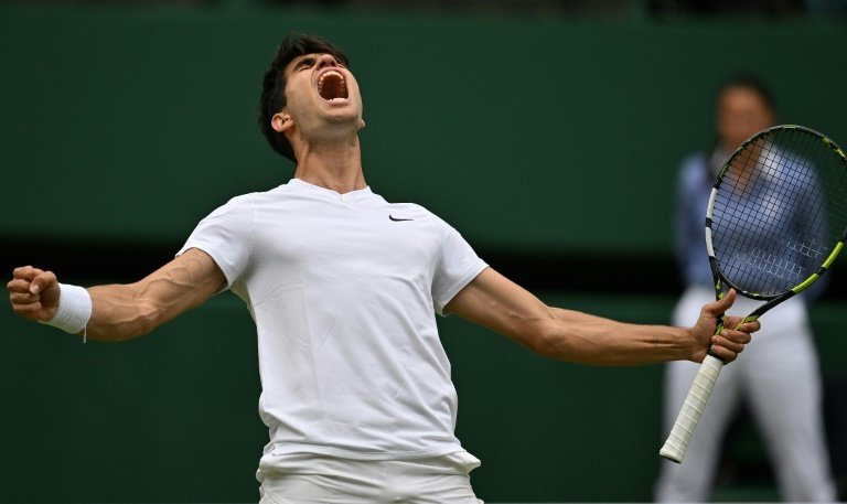 Alcaraz was booed at Wimbledon for comments he made after his match. AFP