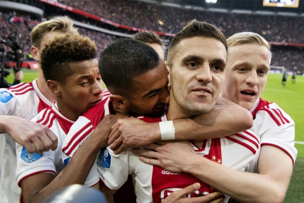 Ajax have been winning plaudits for their eye-catching style of play this season. AFP