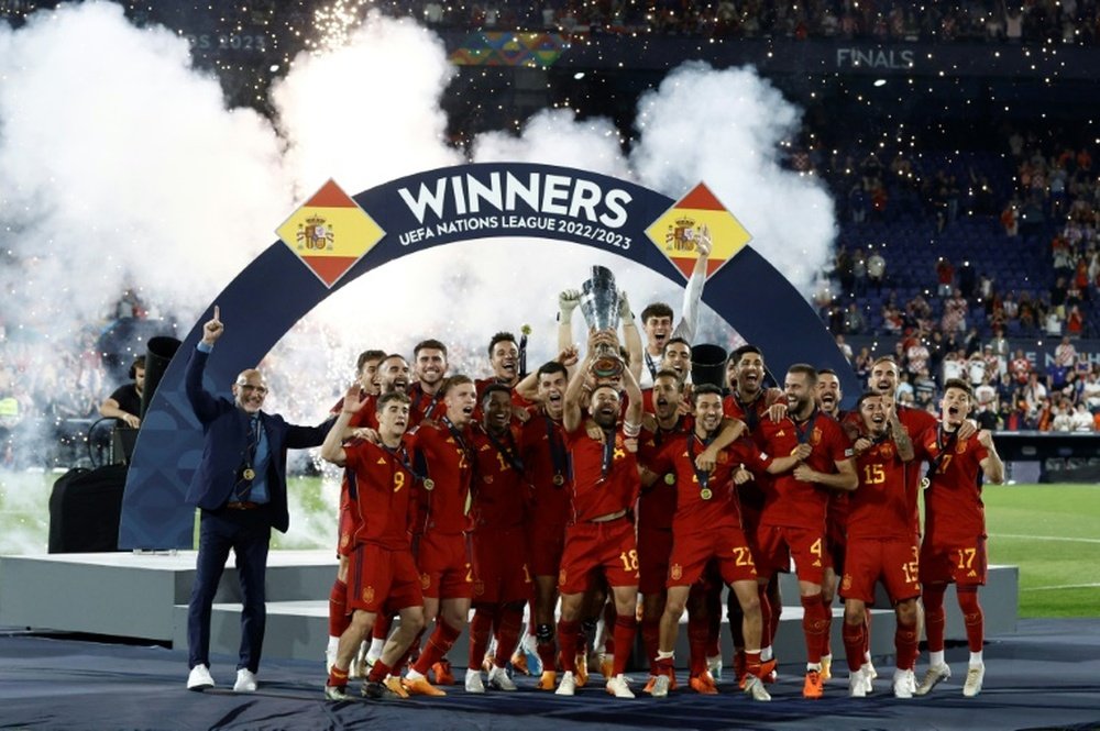 Spain end a decade-long trophy drought. AFP