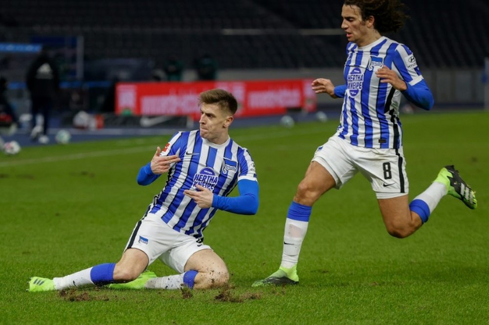 Piatek double for Hertha in Berlin derby ends Union's unbeaten run. AFP