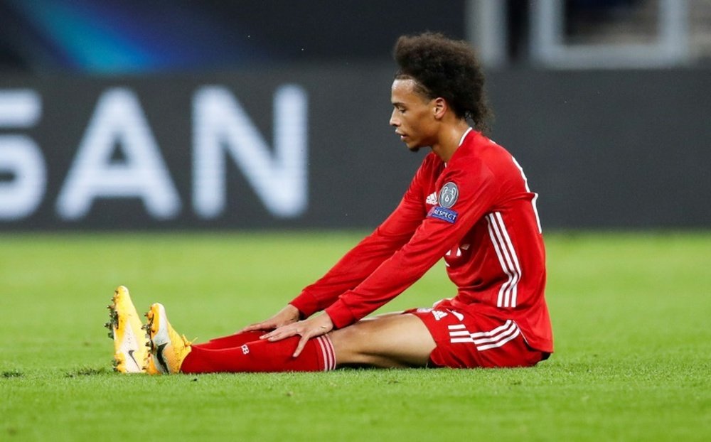 Leroy Sane is back in the Bayern squad for the match with Eintracht Frankfurt. AFP