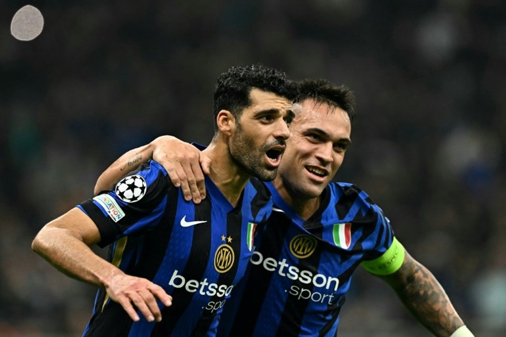Lautaro handed Taremi the chance to score his first Inter goal. AFP