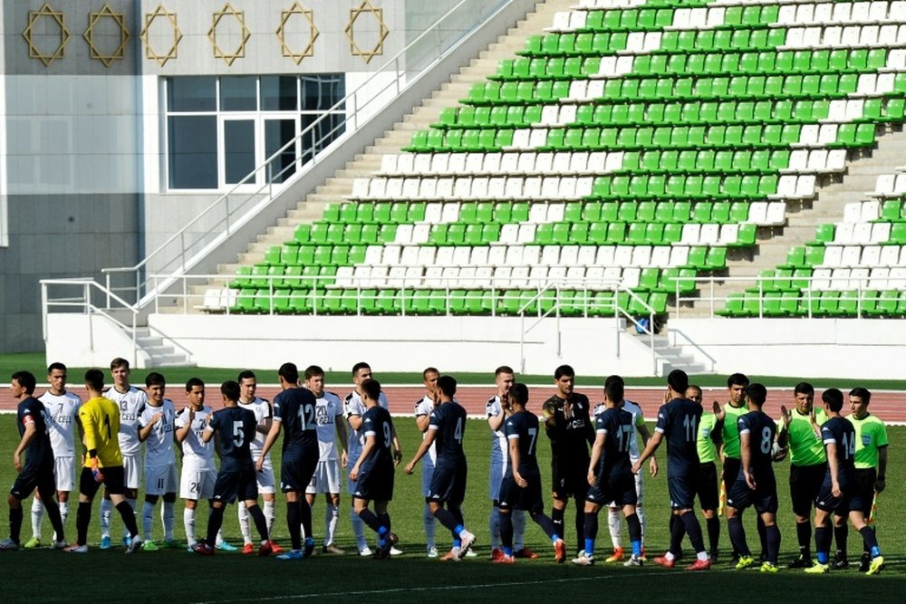 Turkmenistan football season restarts with crowds. AFP