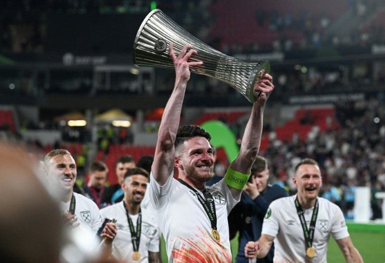 Declan Rice is being targeted by Arsenal. AFP