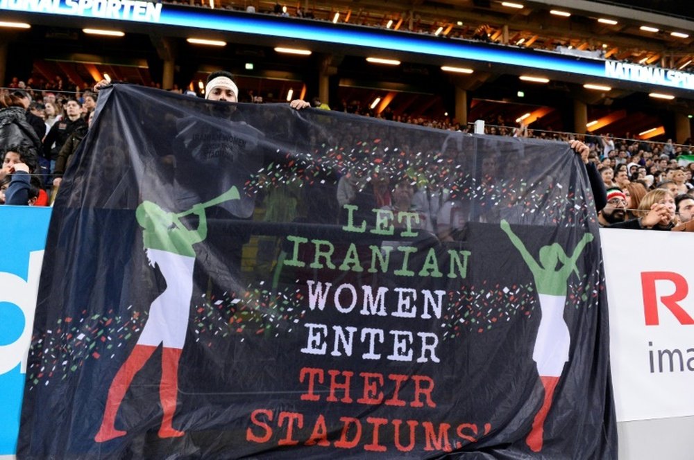 Iran football fan who set herself ablaze was ill. AFP