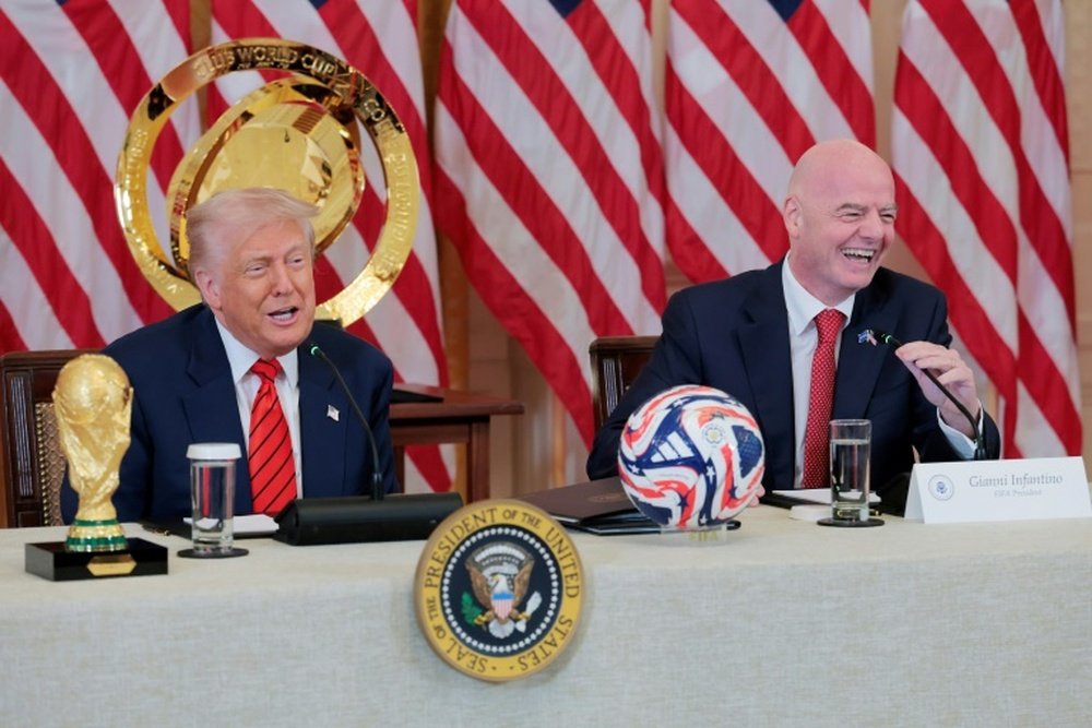 Infantino has seemingly found the right formula for dealing with Trump. AFP