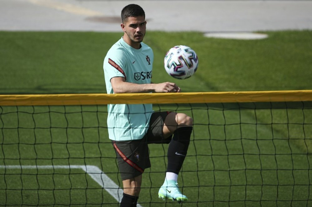 Andre Silva has penned a five year deal at Leipzig. AFP