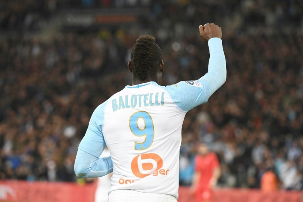 Balotelli didn't score a single goal for Nice. AFP