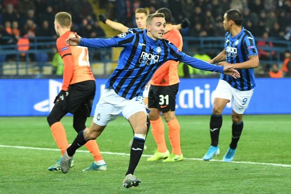Champions League debutants Atalanta reach last 16. AFP