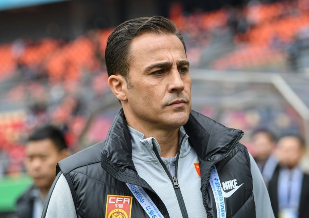 Cannavaro has decided to resign from his role as China coach. AFP