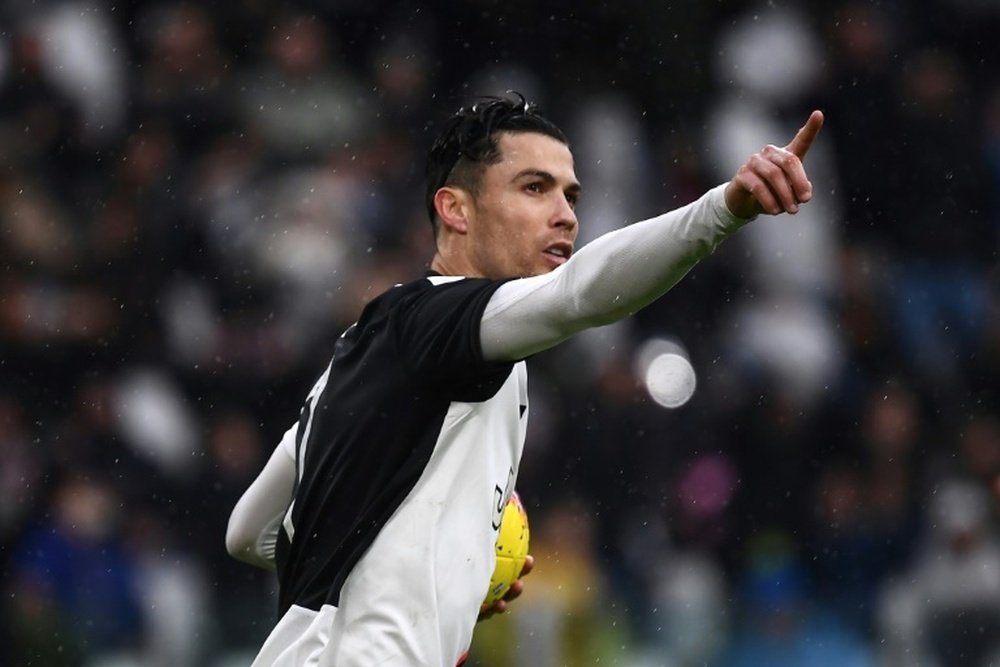 Ronaldo got a penalty to salvage a draw for Juventus versus Sassuolo. AFP