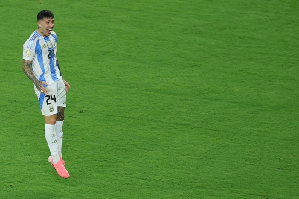 Argentina's squad celebrated the Copa America with racist chants towards France. AFP