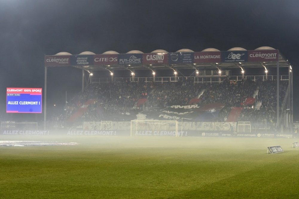 The match between Marseille and Clermont had to be delayed. AFP