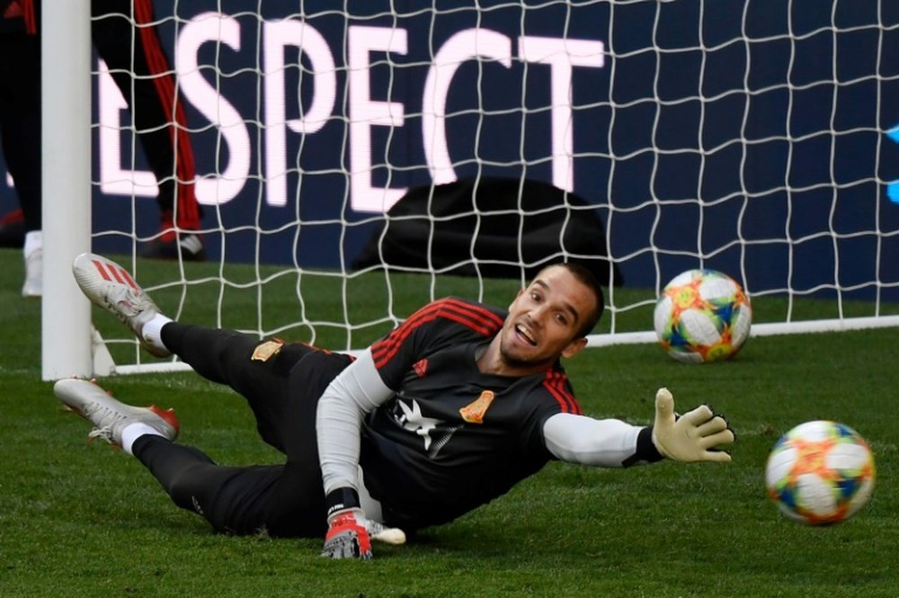 Spain goalkeeper Pau Lopez becomes Roma's fourth signing of the summer. AFP