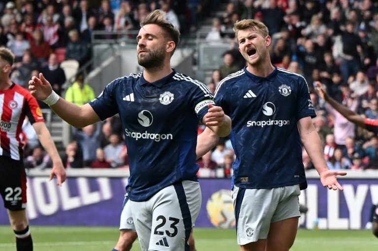 Shaw scored an own goal on Sunday against Brentford. AFP