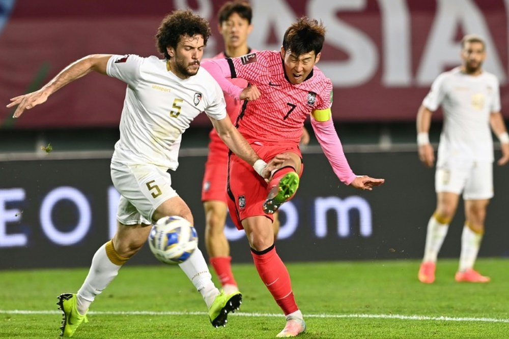 Son Heung-Min got the winner for South Korea over Syria. AFP