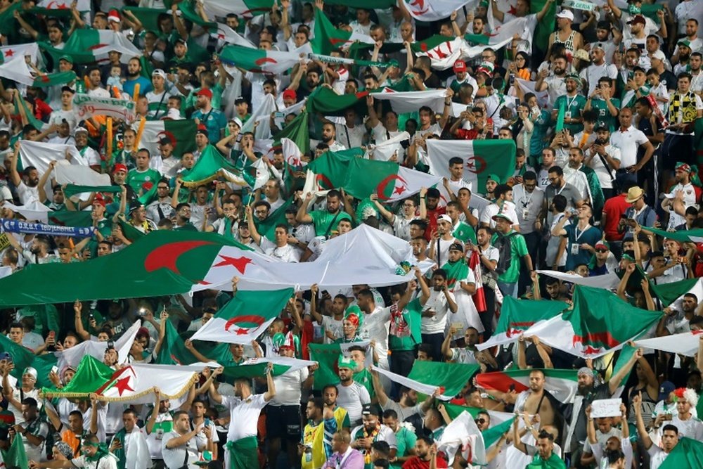 Thousands of Algeria fans have followed their country at this year's African Cup of Nations. AFP