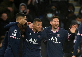 Mbappe and Messi will make the return to the Bernabeu with PSG. AFP