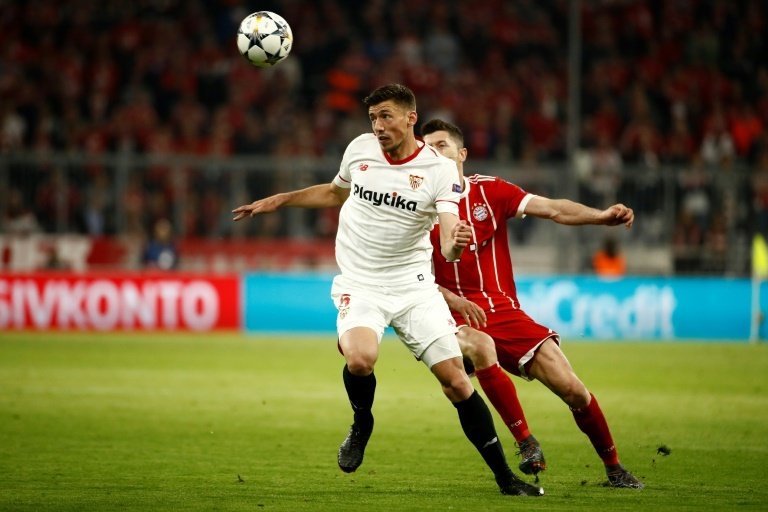 Lenglet has been linked with a move to the Camp Nou. AFP